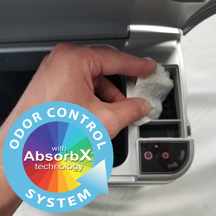 Rebrilliant Multifunction Steel Motion Sensor Trash Can & Reviews